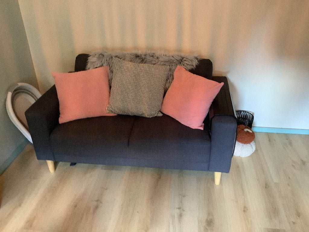 Tweezits Bank, Ophalen, Tweepersoons, 75 tot 100 cm, Zo goed als nieuw