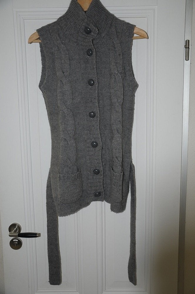 Grijs mouwloos vest van H&M, maat M, in prima staat!, Maat 38/40 (M), H&M, Ophalen of Verzenden, Zo goed als nieuw