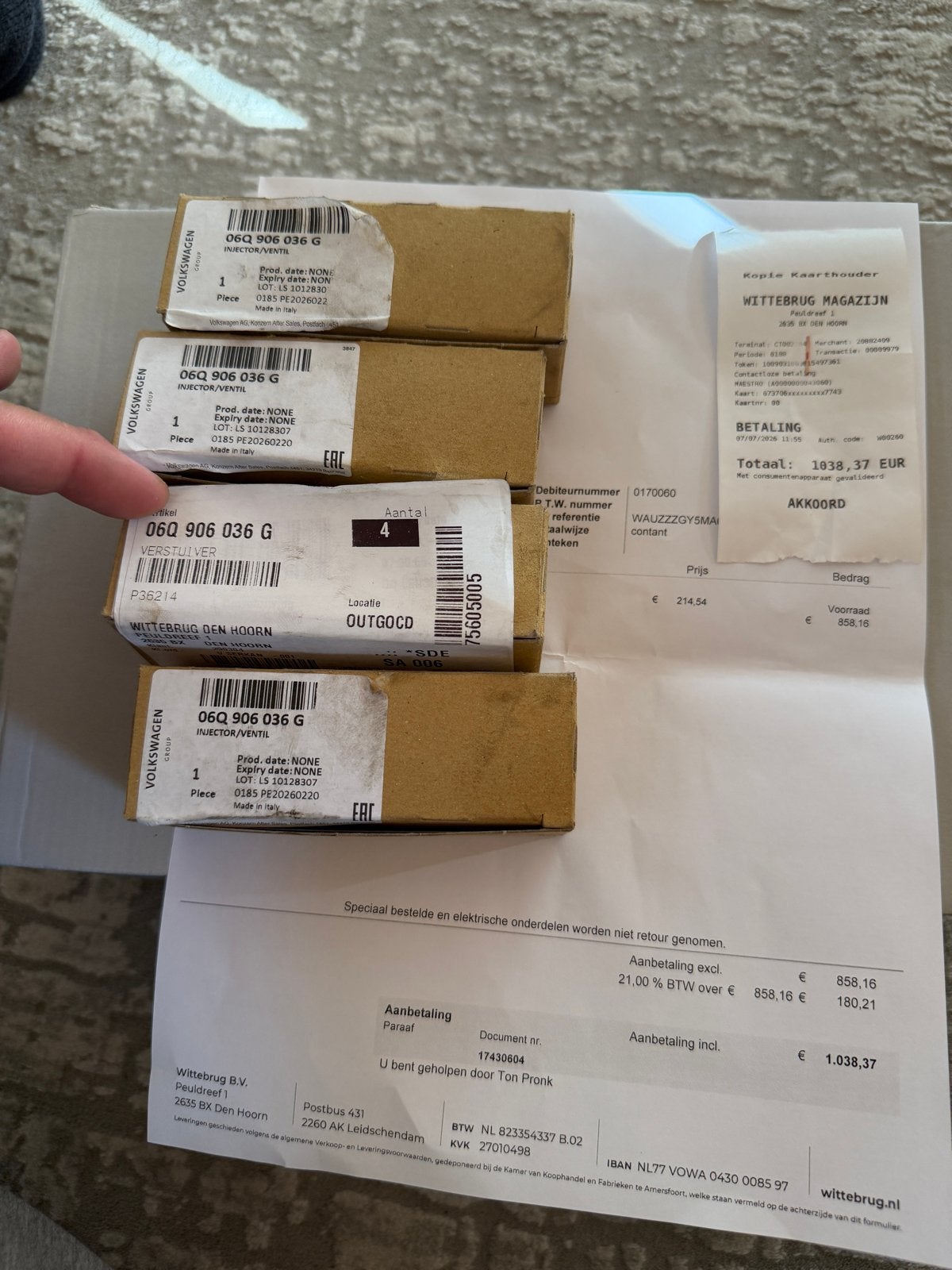 Originele injectoren Audi S3 8Y (2021) - Nieuw, Auto-onderdelen, Ophalen, Nieuw, Audi