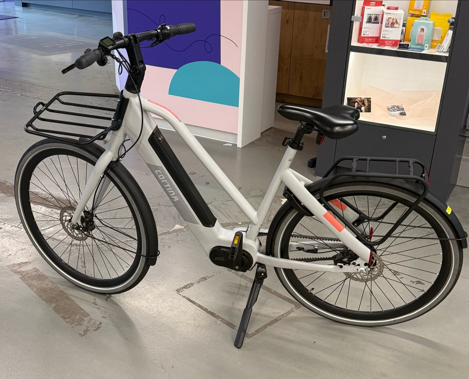 Cortina E-Blau elektrische fiets, mouse grey mat, 400Wh accu, Ophalen, Gebruikt, Cortina, 51 tot 55 cm