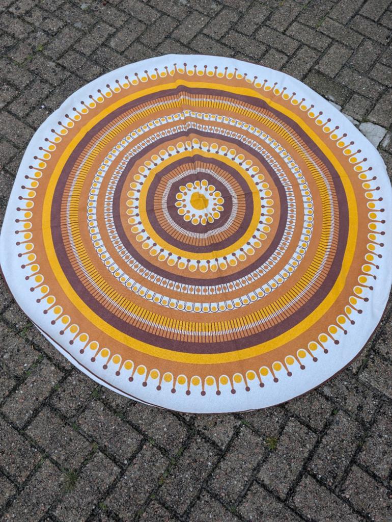 Rond Katoenen Tafelkleed - Diameter 155cm, Ophalen of Verzenden, Gebruikt, Rond, Binnen