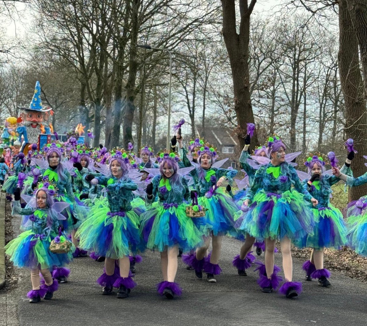 Grote loopgroep thema sprookjes, Eén persoon