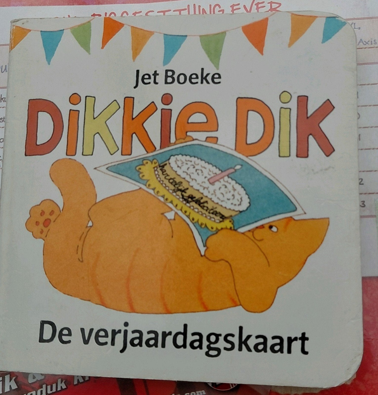 Dikkie Dik: De verjaardagskaart - Jet Boeke (Nutricia), Boeken, Kinderboeken | Baby's en Peuters, Gelezen, Jet Boeke, 6 tot 12 maanden