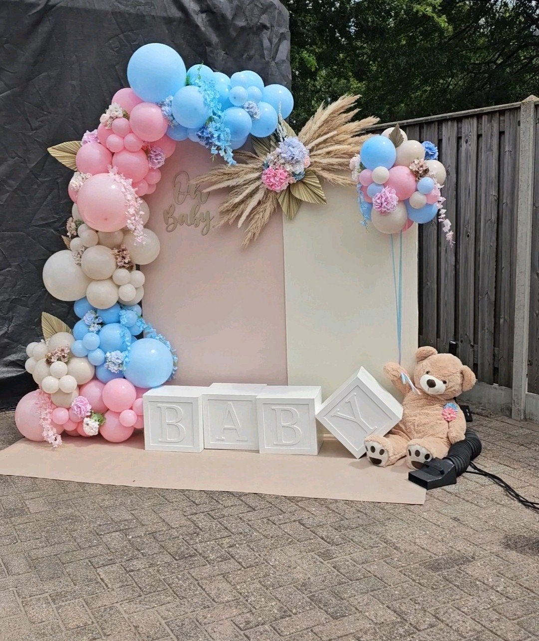 gender reveal babyshower, Ophalen of Verzenden, Versiering, Geboorte of Huwelijk