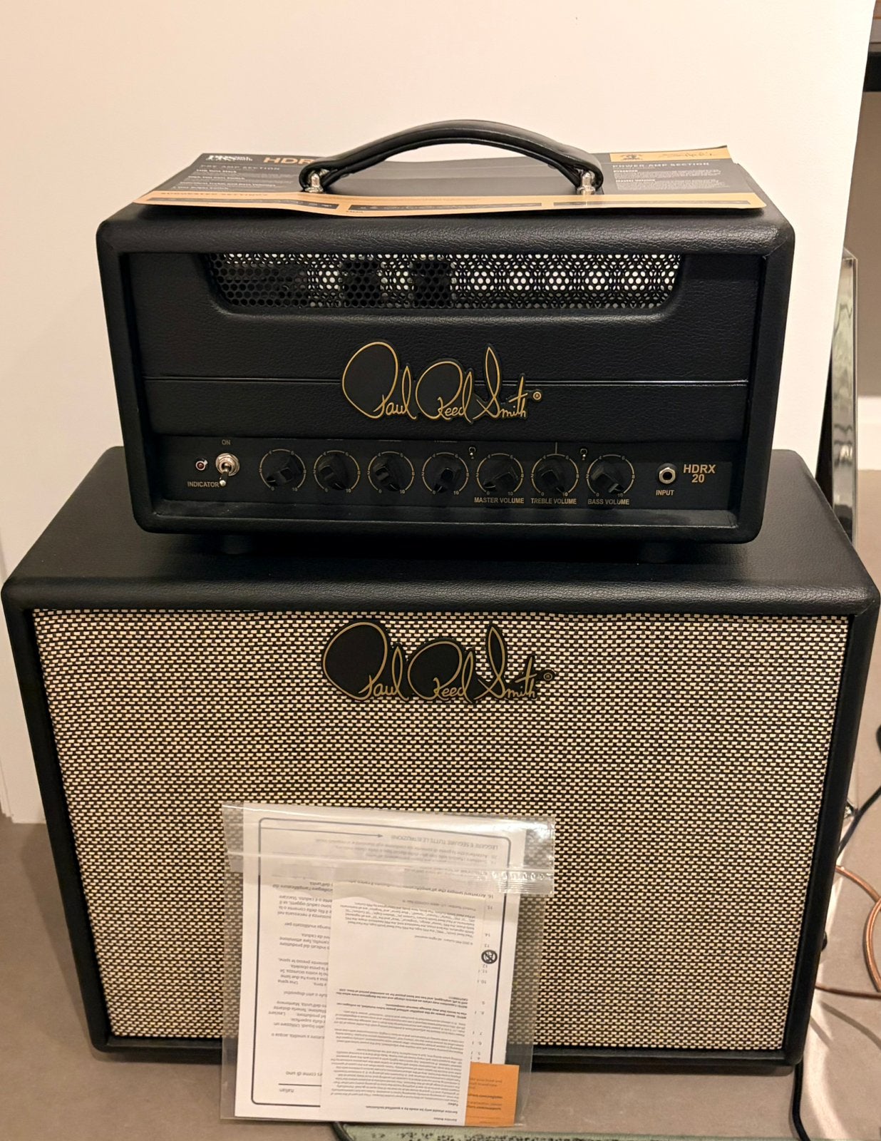 PRS HDRX 20 Head + Cabinet, Ophalen, Zo goed als nieuw, Minder dan 50 watt