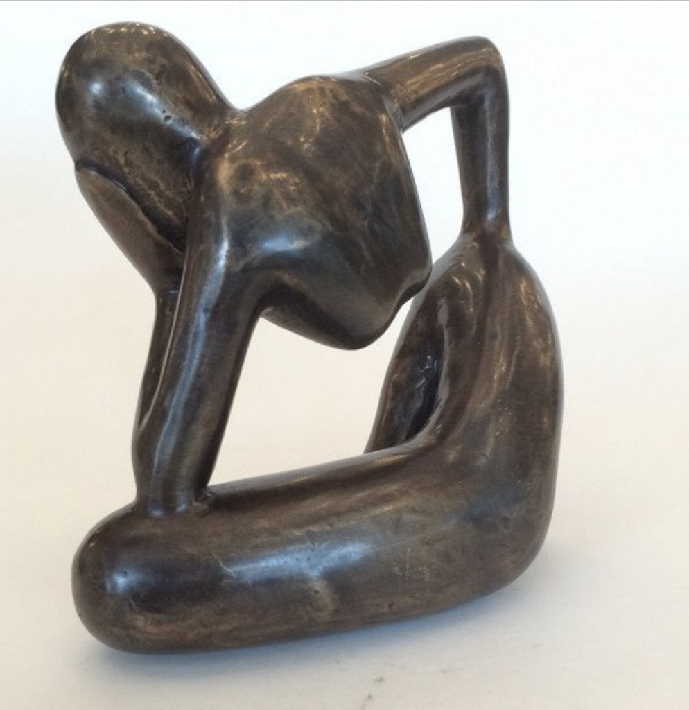 Wij gaan stoppen   Bronzen Beeld - De Denker, Verzenden, Brons