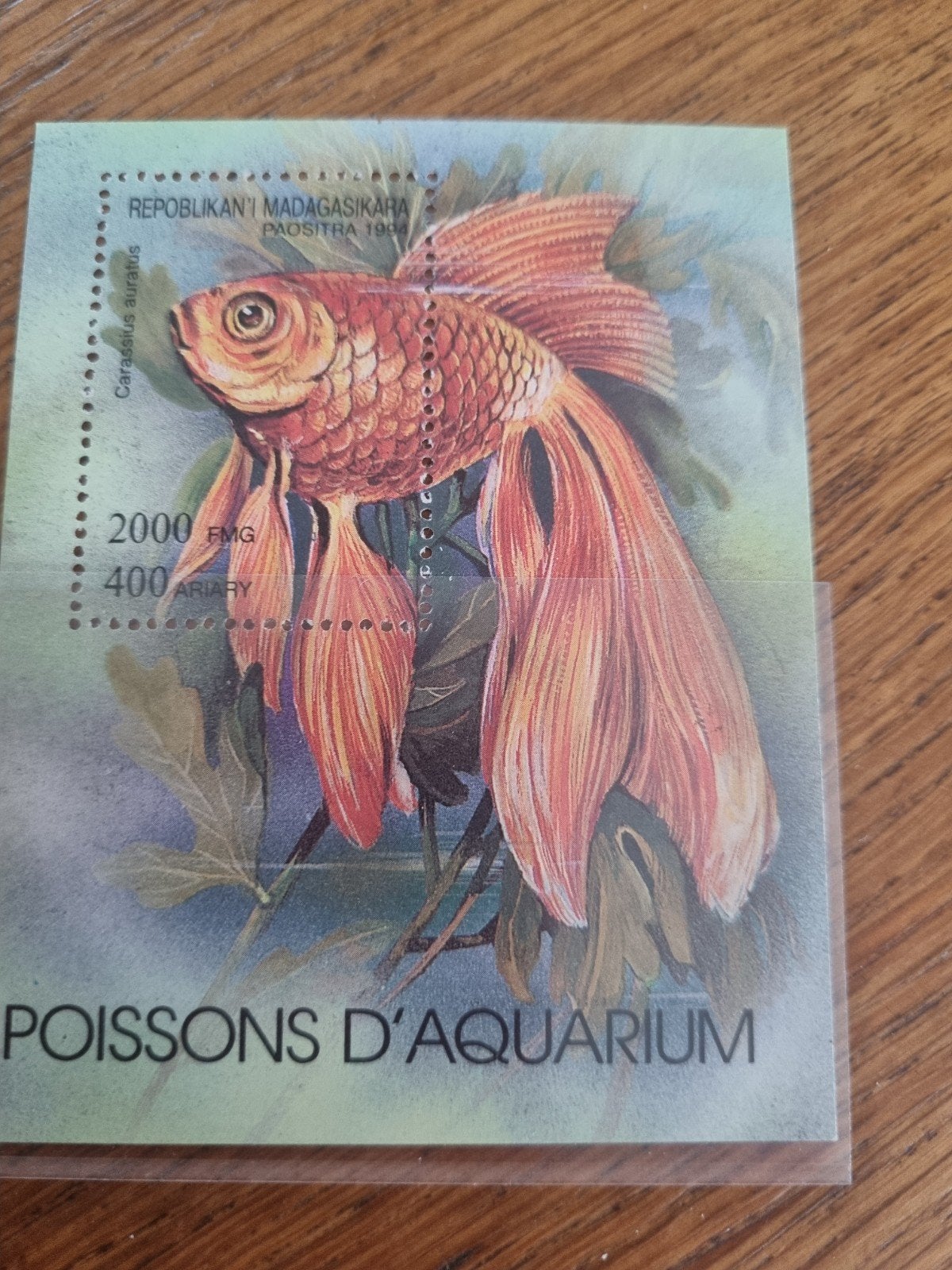 Madagascar postzegel - Goudvis - Poissons d'Aquarium, Ophalen of Verzenden