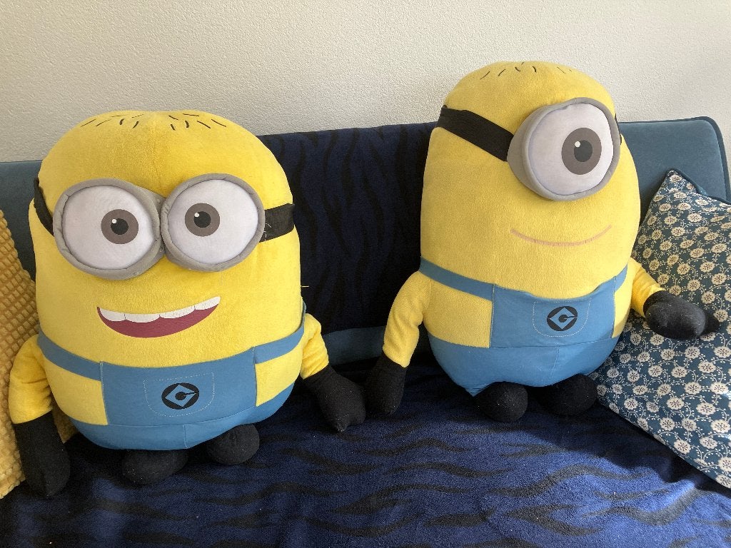 minions 2 stuks vrolijke poppen van stof, Ophalen, Zo goed als nieuw