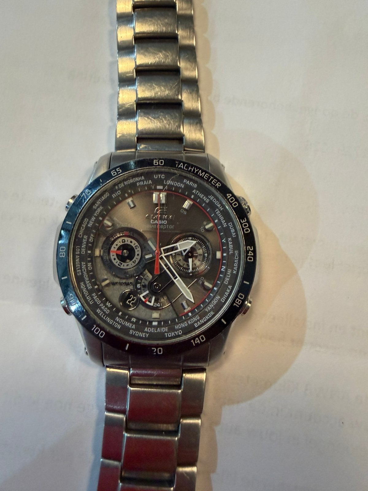 Casio horloge, Ophalen of Verzenden, Zo goed als nieuw, Staal, Overige merken