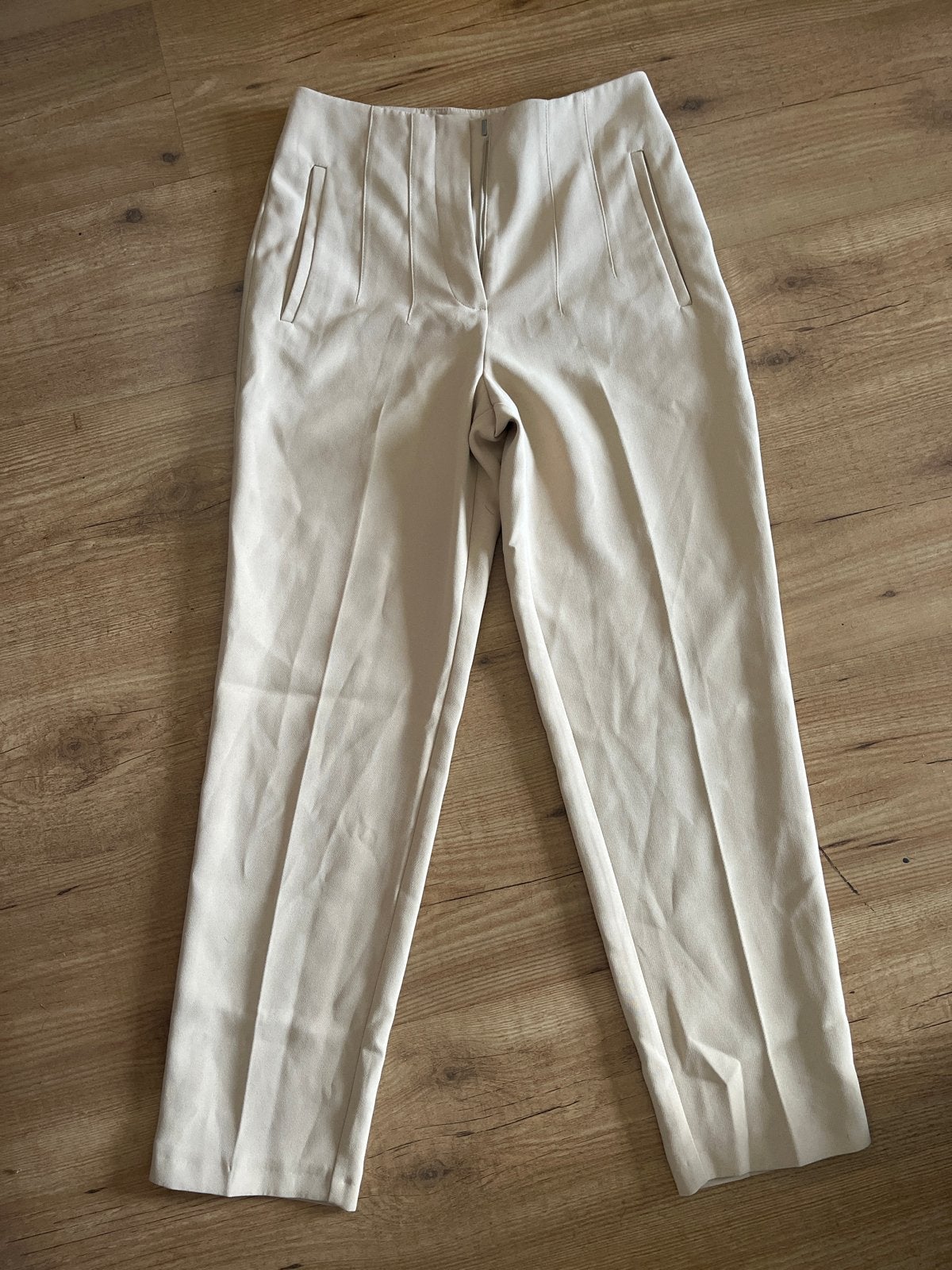 Primark Beige Broek Maat 36 (S), Beige, Ophalen of Verzenden, Zo goed als nieuw, Maat 36 (S)