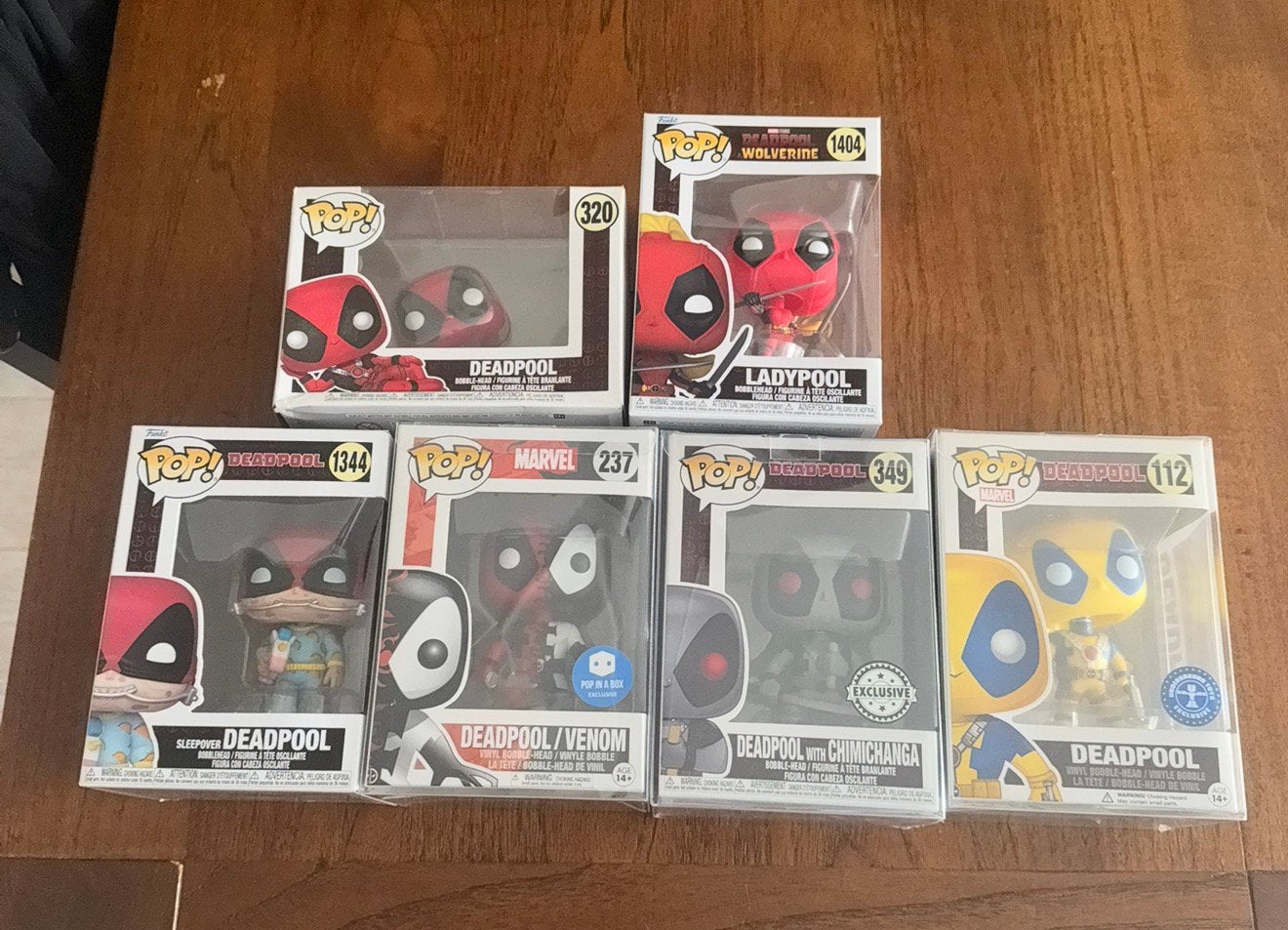 Deadpool Funko Pop! Collectie - 6 stuks (incl. zeldzame), Ophalen of Verzenden, Nieuw