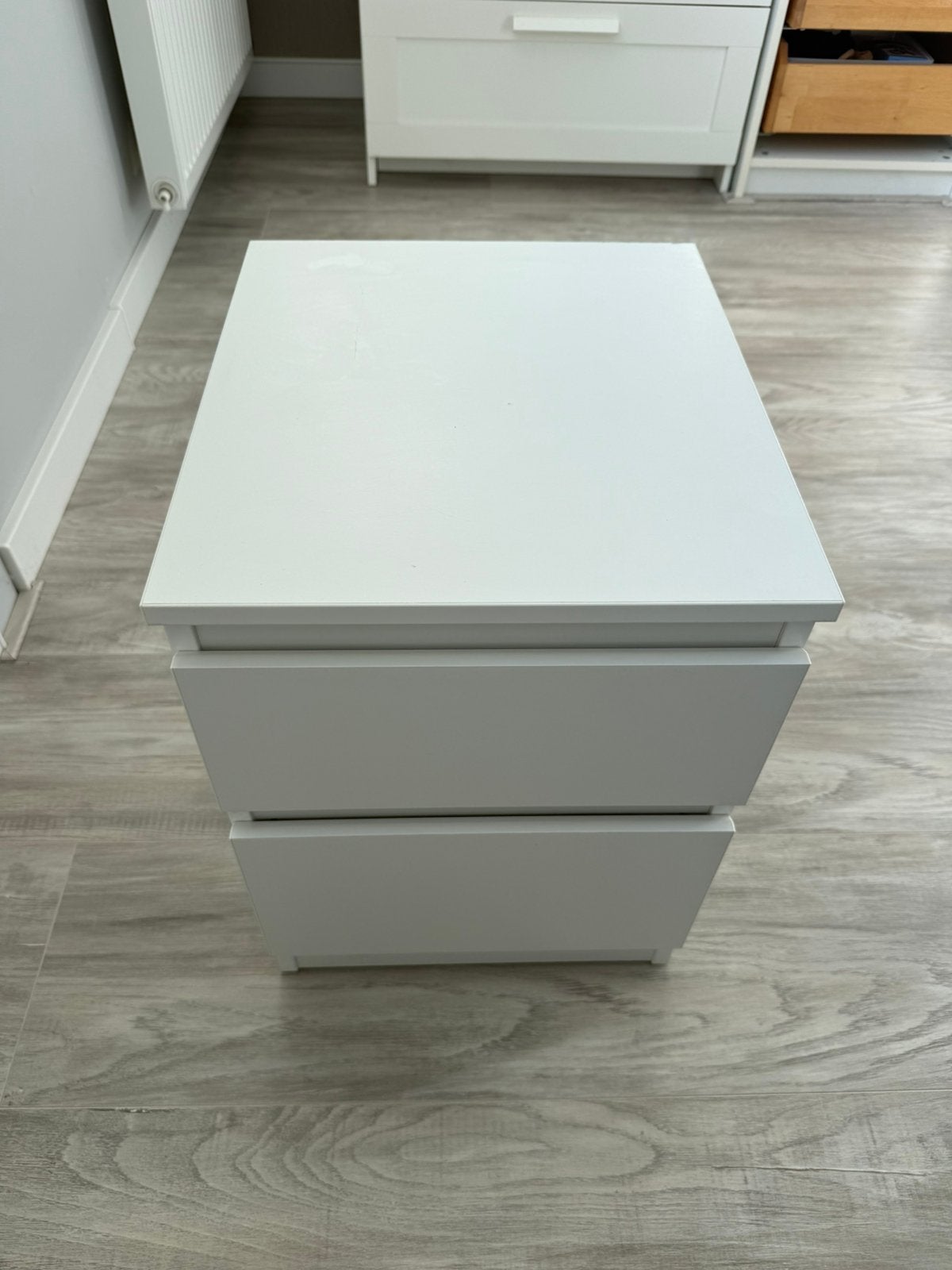Ikea nachtkastje wit, Ophalen, Gebruikt, Minder dan 45 cm, Minder dan 55 cm