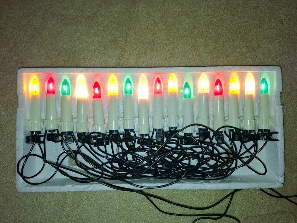 Vintage kerstverlichting, diverse kleuren, Diversen, Ophalen of Verzenden