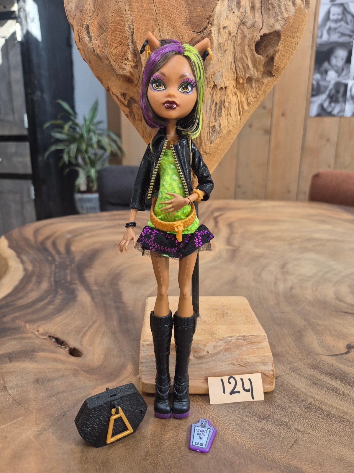 Monster High Clawdeen Wolf pop met accessoires, Kinderen en Baby's, Ophalen of Verzenden, Zo goed als nieuw, Overige typen