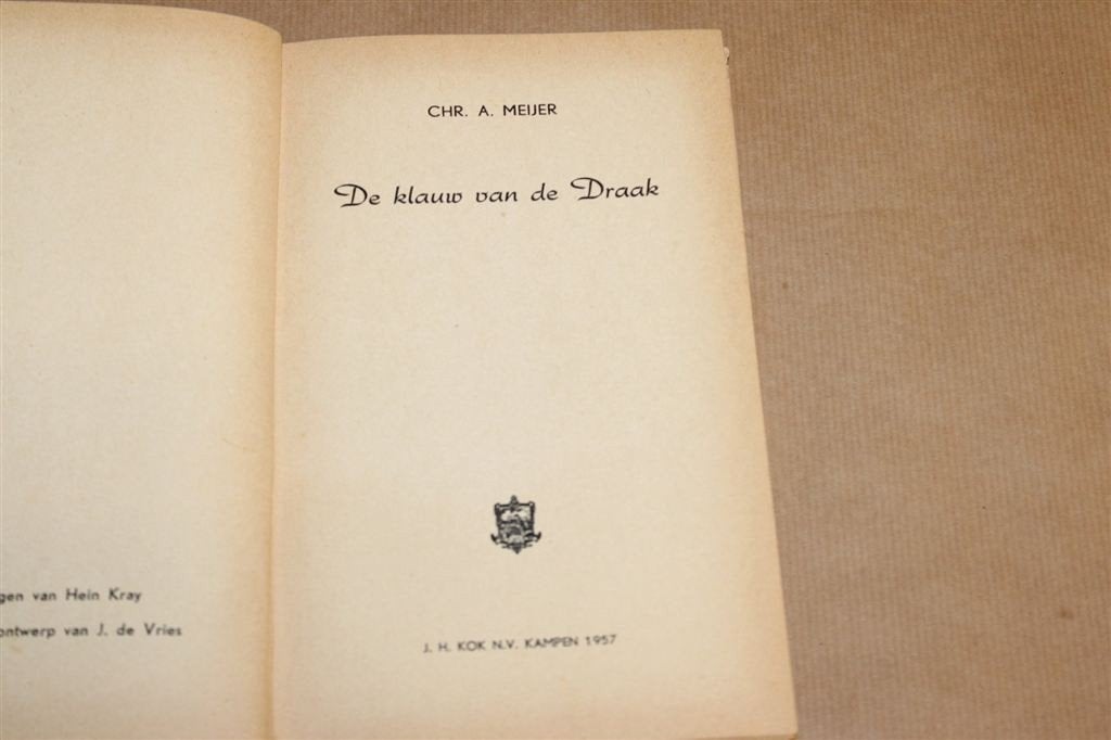 De Klauw van de Draak — Vintage Jongensboek 1957, Ophalen of Verzenden, Gelezen