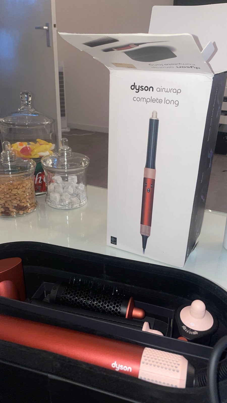 Dyson Airwrap Complete Long - Haarstyler, Ophalen of Verzenden, Zo goed als nieuw, Haarverzorging