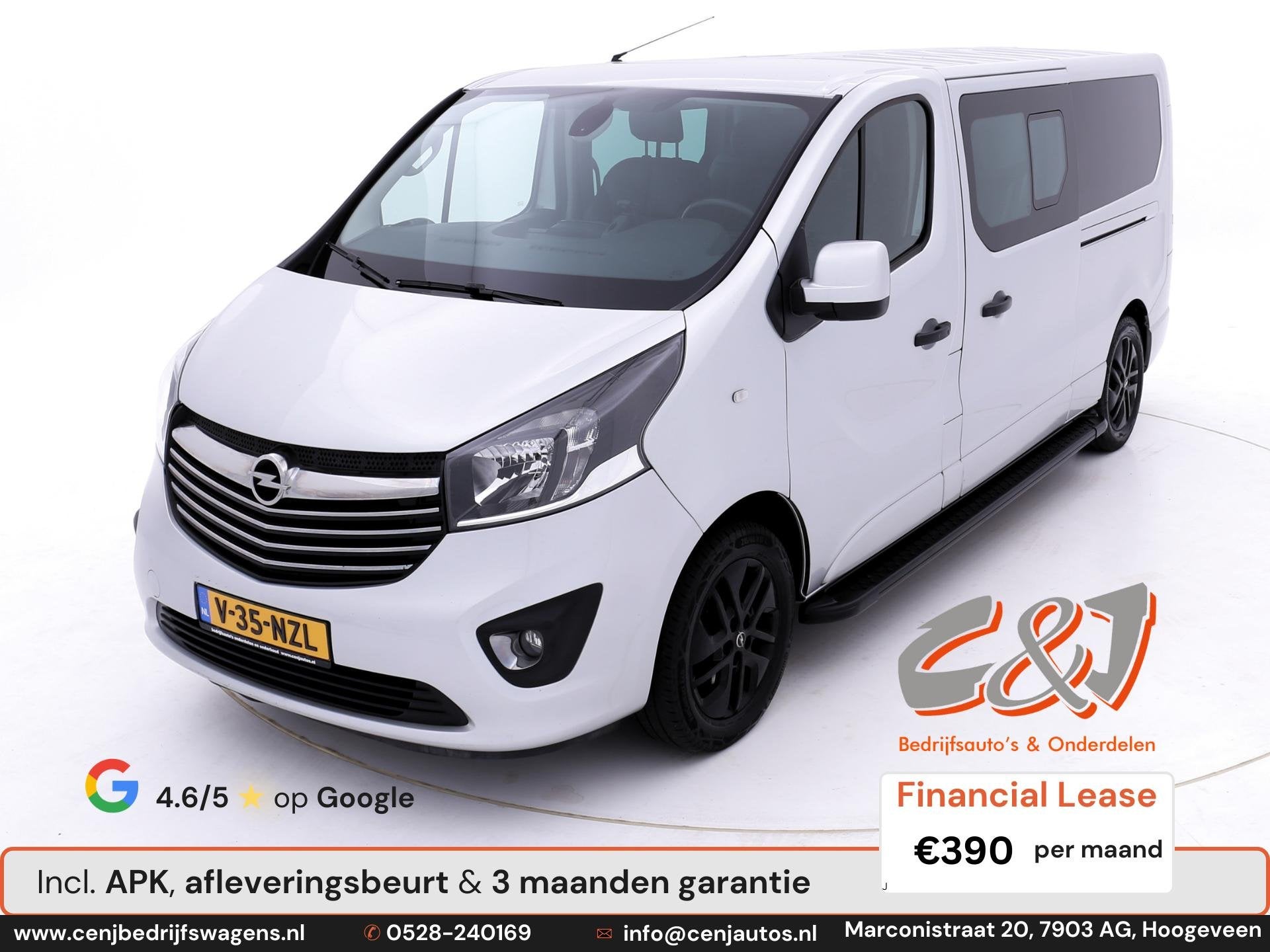 Opel Vivaro 1.6 CDTI L2H1 DC Sport EcoFlex airco, cruise, lu, Voorwielaandrijving, 125 pk, Gebruikt, Euro 6