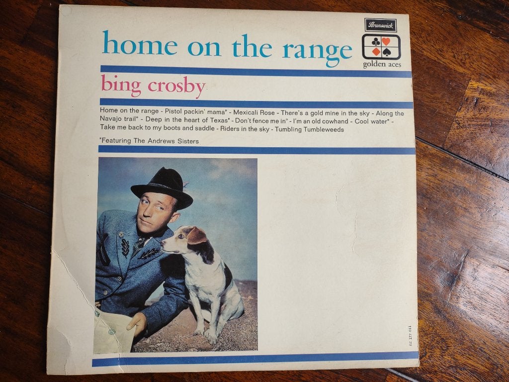 Folk LP - Bing Crosby - Home on the range, Ophalen of Verzenden, Zo goed als nieuw, 12 inch