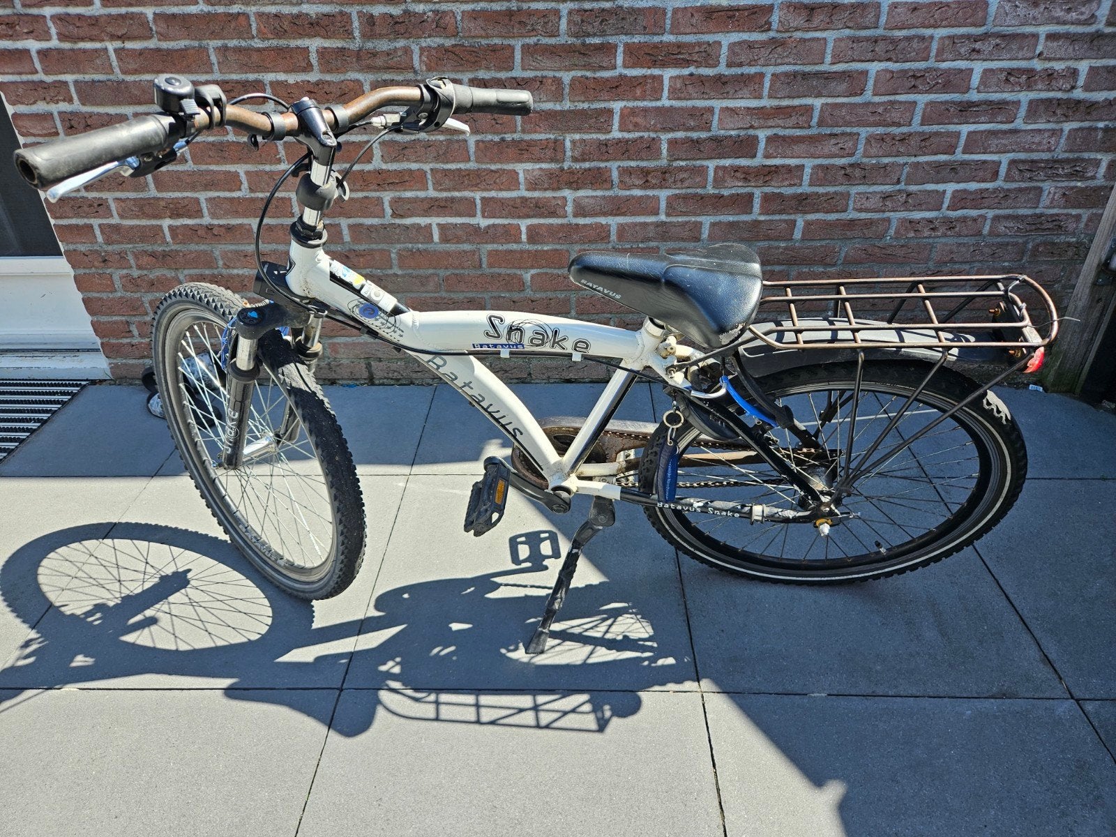 Batavus Snake 24 inch kinderfiets met versnellingen, Fietsen en Brommers, Fietsen | Heren | Herenfietsen, Ophalen, Gebruikt, Velgrem