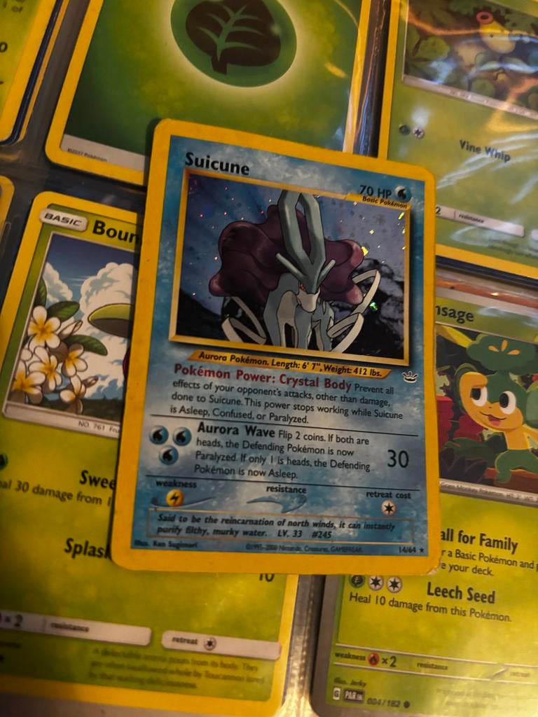 Suicune 14/64 Neo Revelation Holo Pokémon Kaart, Hobby en Vrije tijd, Verzamelkaartspellen | Pokémon, Ophalen, Gebruikt, Losse kaart