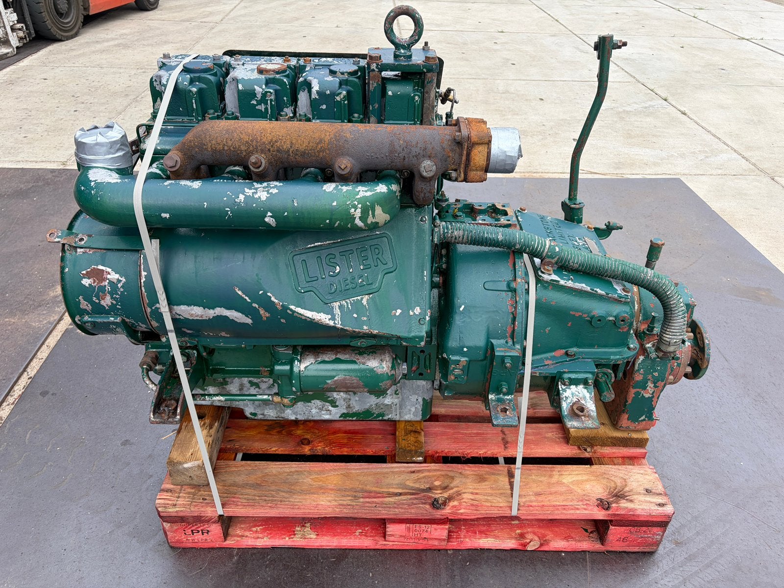 Lister HA4 4 cilinder diesel motor met keer koppeling, Ophalen, Gebruikt, Motor en Techniek, Zeilboot of Motorboot