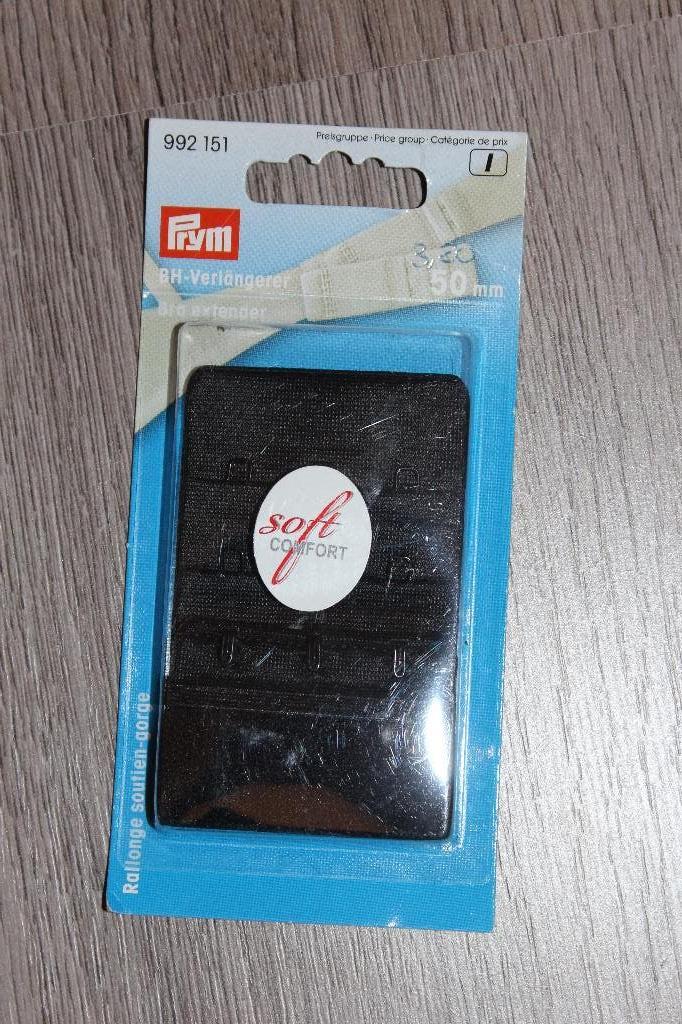 Prym BH verlengstuk zwart - 50 mm 992151 #2429, Ophalen of Verzenden, Nieuw, Rits of Sluiting