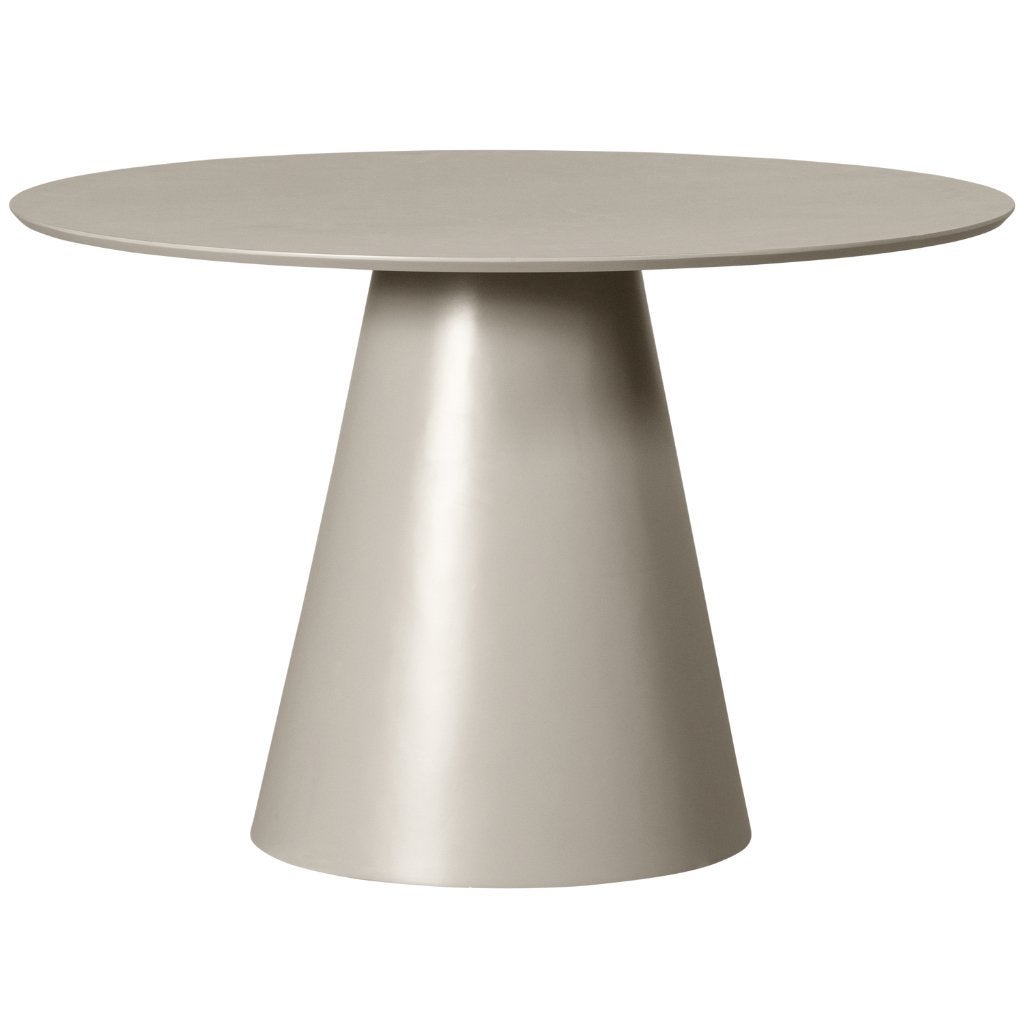 Jorre eettafel mdf antique beige 120cm, Huis en Inrichting, Ophalen, Rond, Nieuw, Vier personen