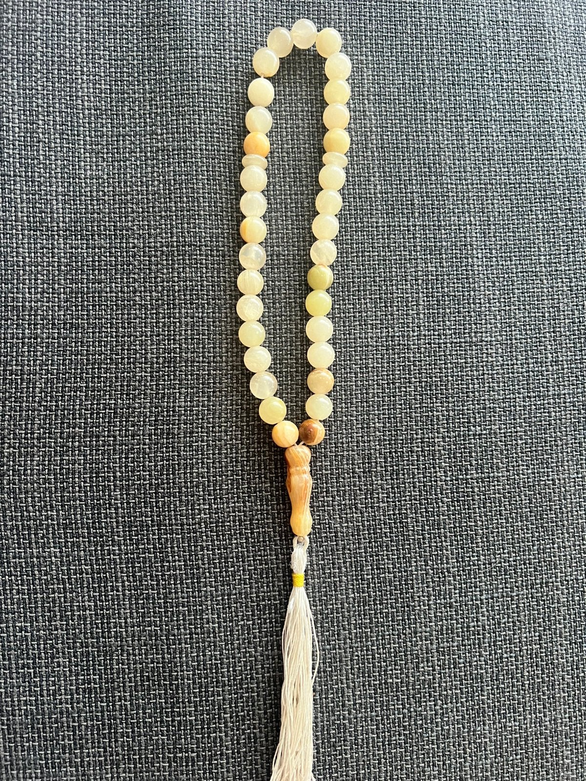 Natuurlijke kralen Onix, nieuwe, Sieraden, Tassen en Uiterlijk, Kettingen, Ophalen of Verzenden, Nieuw, Beige, Steen of Mineraal