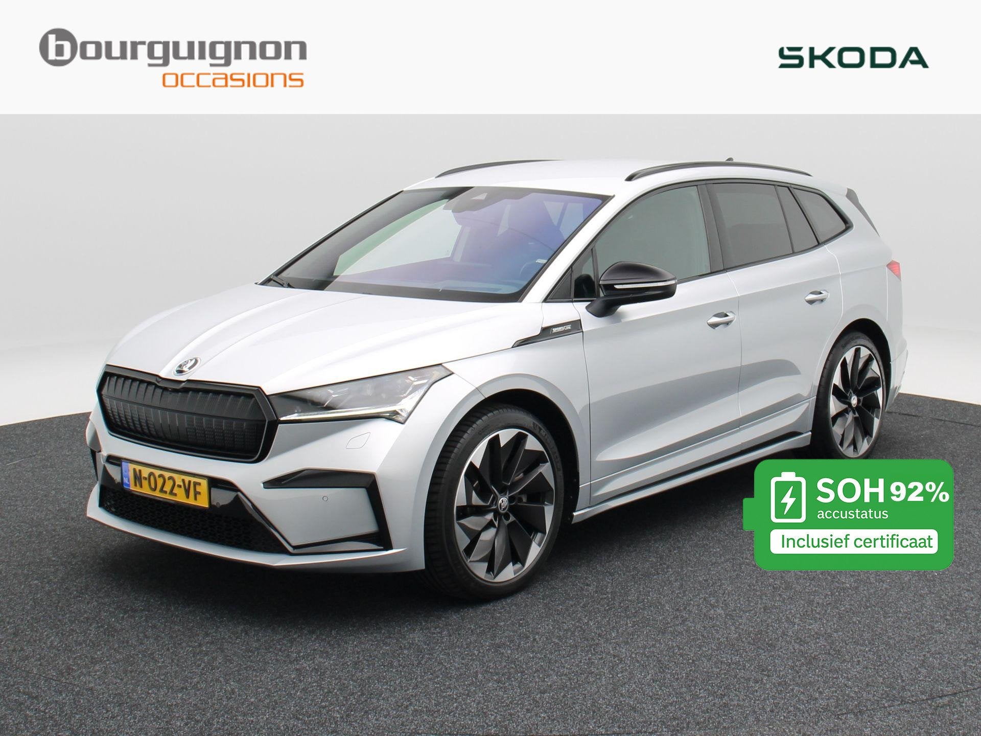 Skoda Enyaq iV 80 Sportline 204 Pk | Stoel/Stuur Verwarming, Auto's, Achterwielaandrijving, Gebruikt, 495 min, 80 kWh