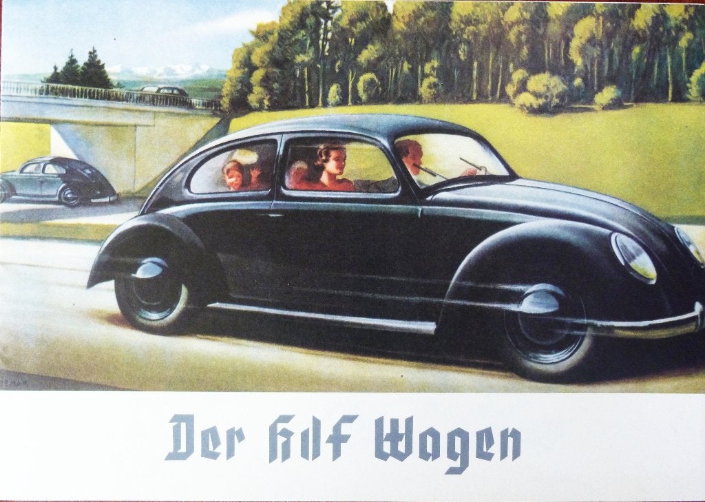Folder KDF- WAGEN 1938 (Volkswagen Bril Kever) REPRINT, Ophalen of Verzenden, Nieuw, Volkswagen