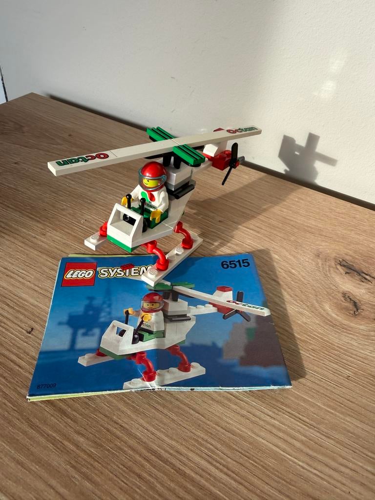 Lego System 6515 Red Fury Helikopter met instructies, Gebruikt, Overige thema's, Lego, Ophalen of Verzenden