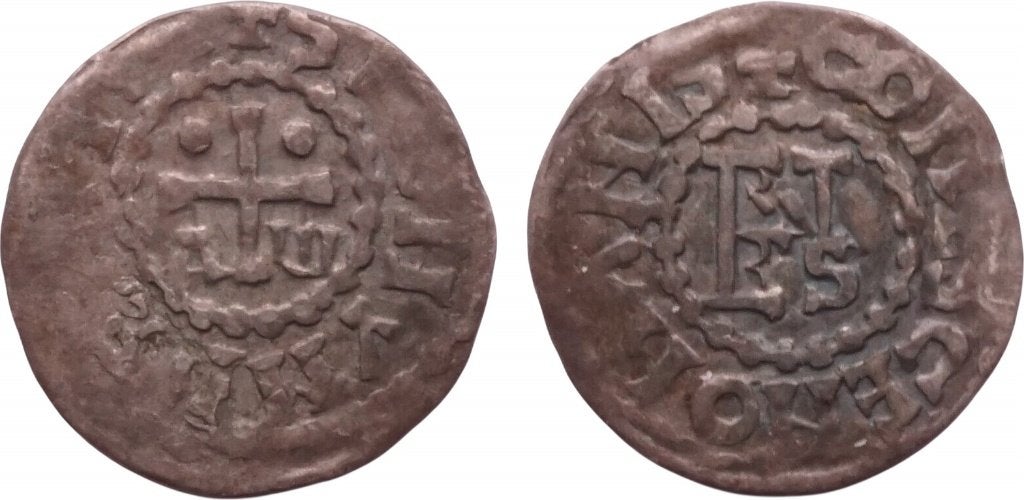 Denier 1015-1035, Frankrijk, Le Mans, Herbert I, Ophalen of Verzenden, Frankrijk, Losse munt, Zilver