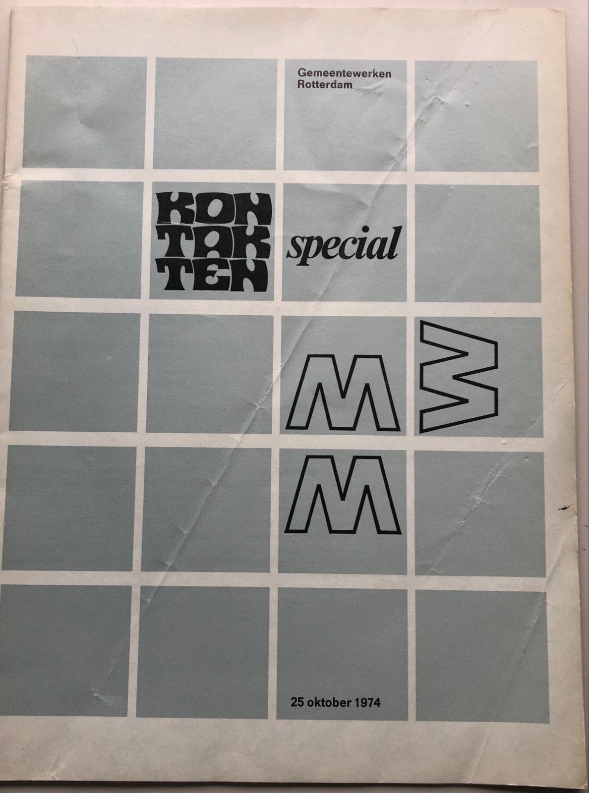 Kontakten Special - Gemeentewerken Rotterdam 1974, Ophalen of Verzenden, Gelezen, Overige typen