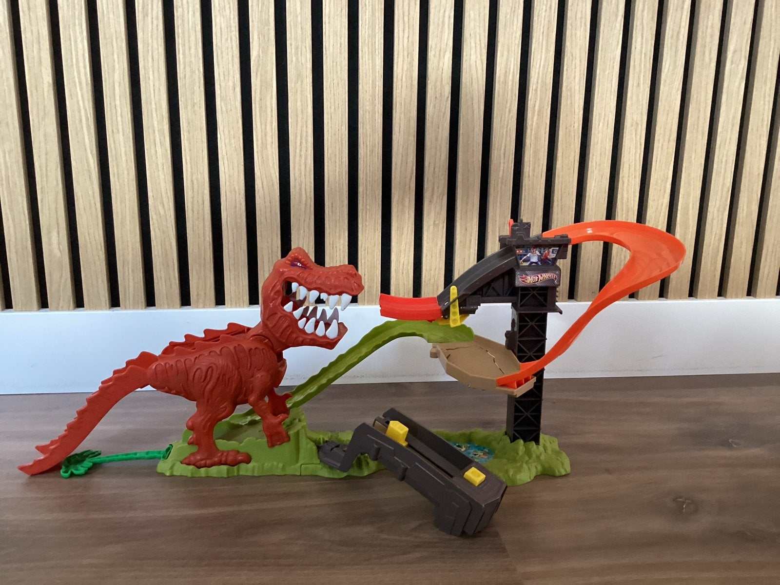 Hot Wheels T-Rex Takedown dino baan autobaan t rex, Ophalen, Hot Wheels, Handmatig, Racebaan
