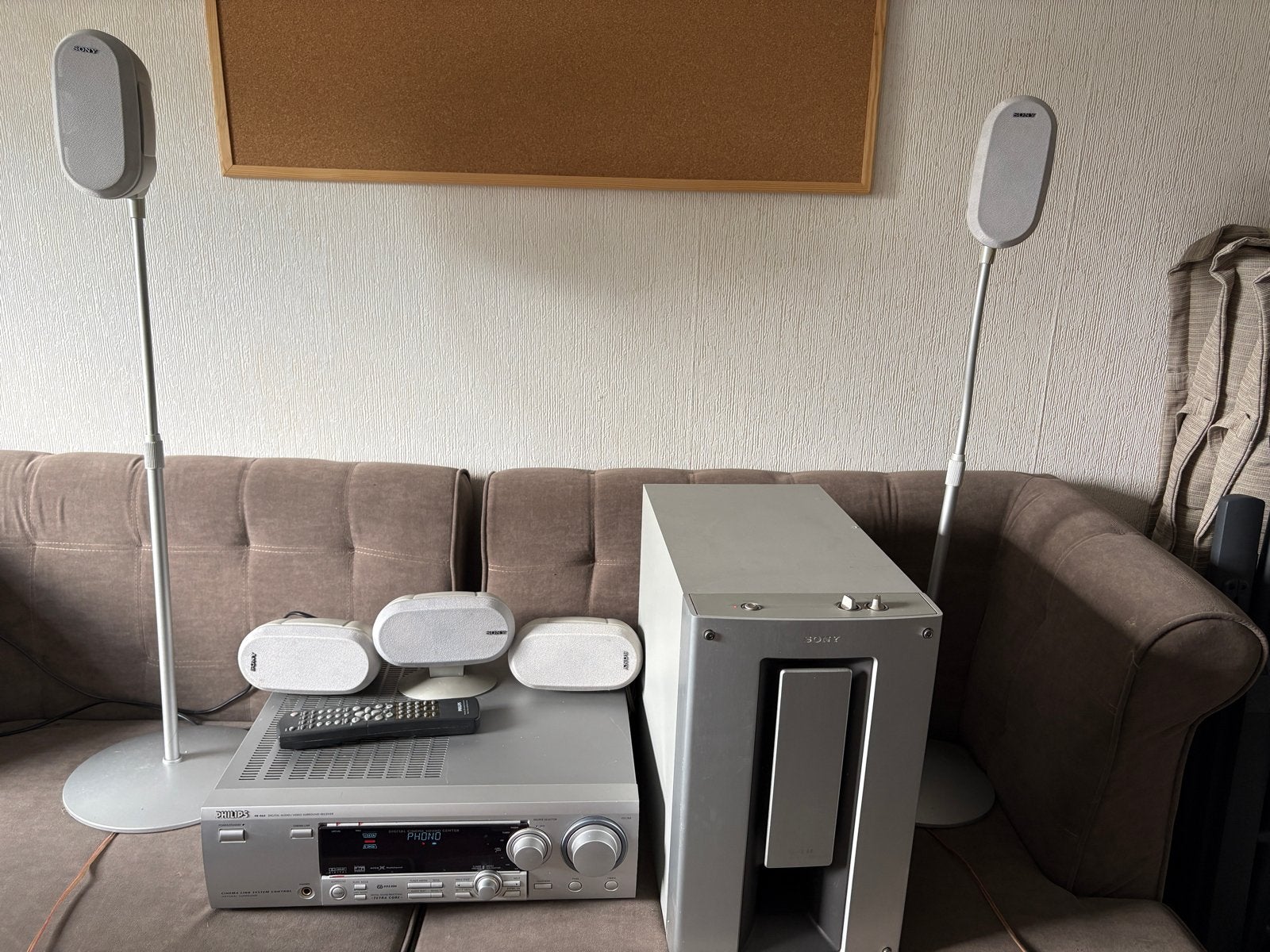 Philips Dolby Surround/Home Cinema Set met Sony Speakers, Ophalen, Philips, Gebruikt, 70 watt of meer