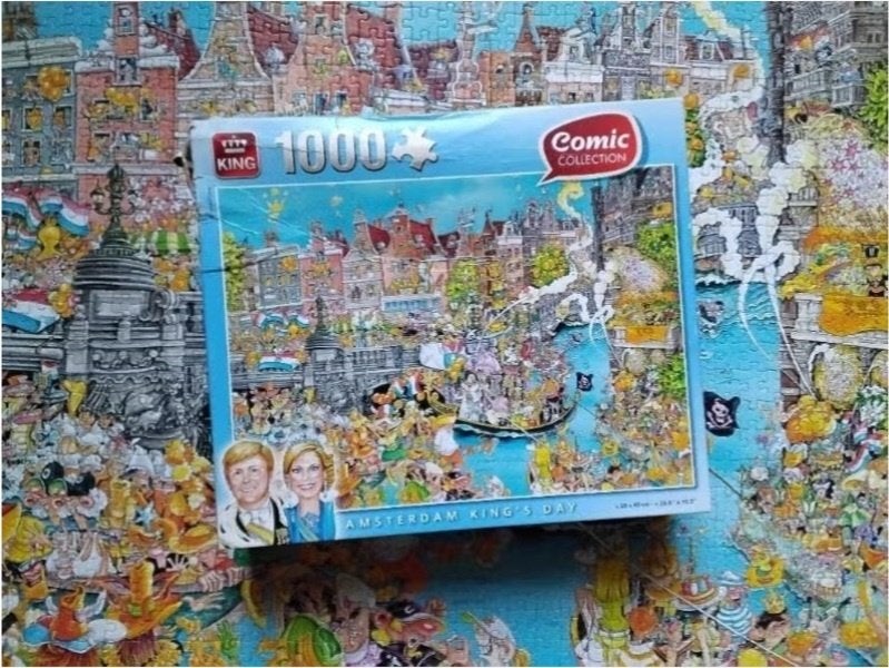 Puzzel King comic collection 'Amsterdam king's day', Ophalen, 500 t/m 1500 stukjes, Zo goed als nieuw, Legpuzzel