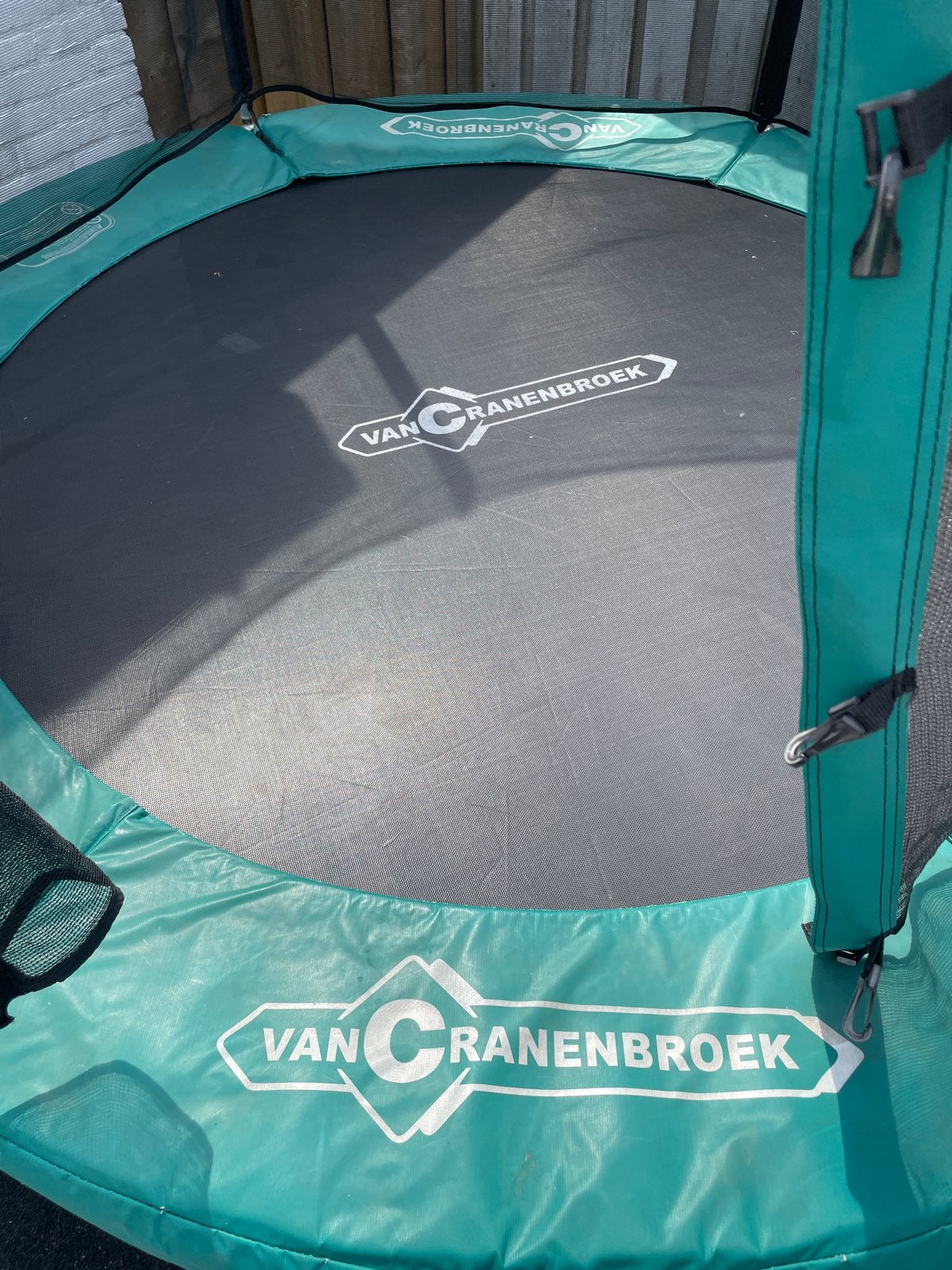 Cranenbroek Trampoline 240cm met net en trapje, Ophalen, Gebruikt