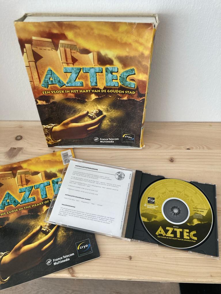 AZTEC: Een Vloek in het Hart van de Gouden Stad big box pc, Avontuur en Actie, Gebruikt, 1 speler, Ophalen of Verzenden