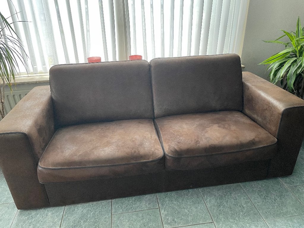 2x 2 zits bank, Ophalen, Gebruikt, 150 tot 200 cm, Rechte bank
