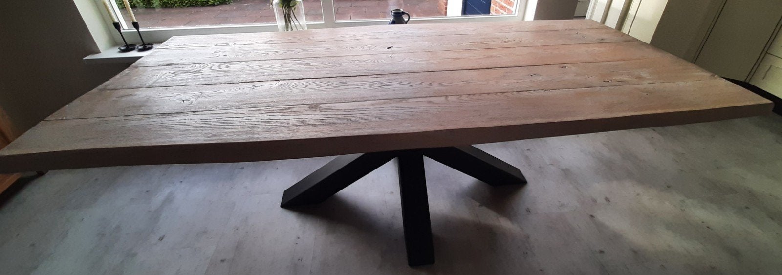 Eetkamertafel hout, Ophalen