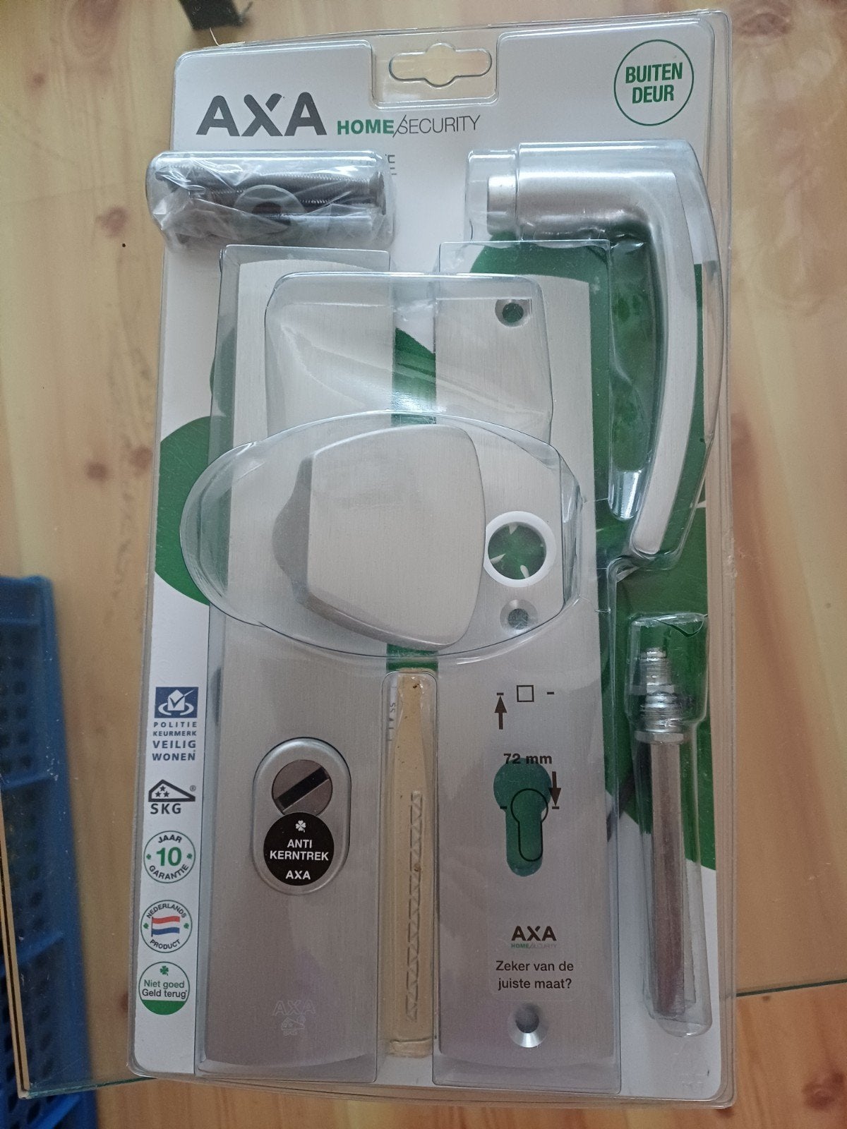 AXA Veiligheidsbeslag Curve Knop-Kruk S/Blok Aluminium, Doe-het-zelf en Verbouw, Ophalen of Verzenden, Nieuw, Klink of Kruk