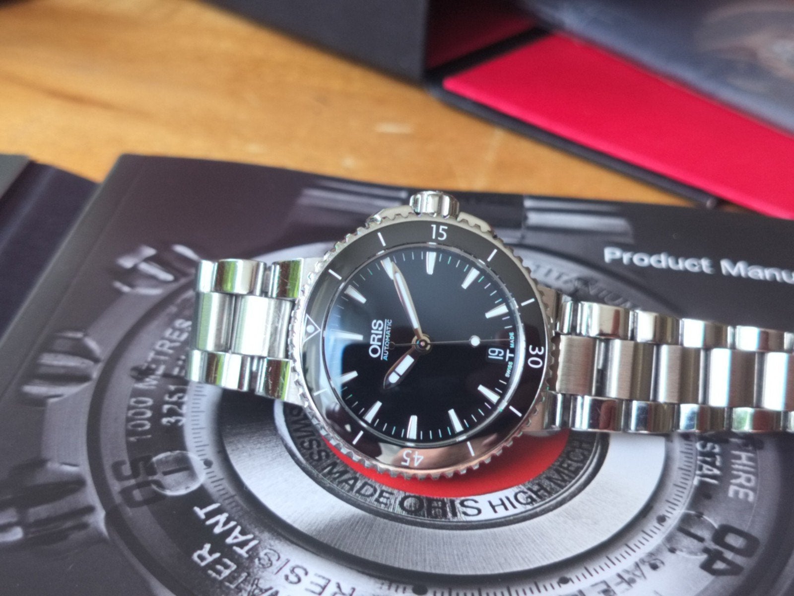 Oris Aquis Automatic duikhorloge Full-set, Overige merken, Staal, Staal, Polshorloge