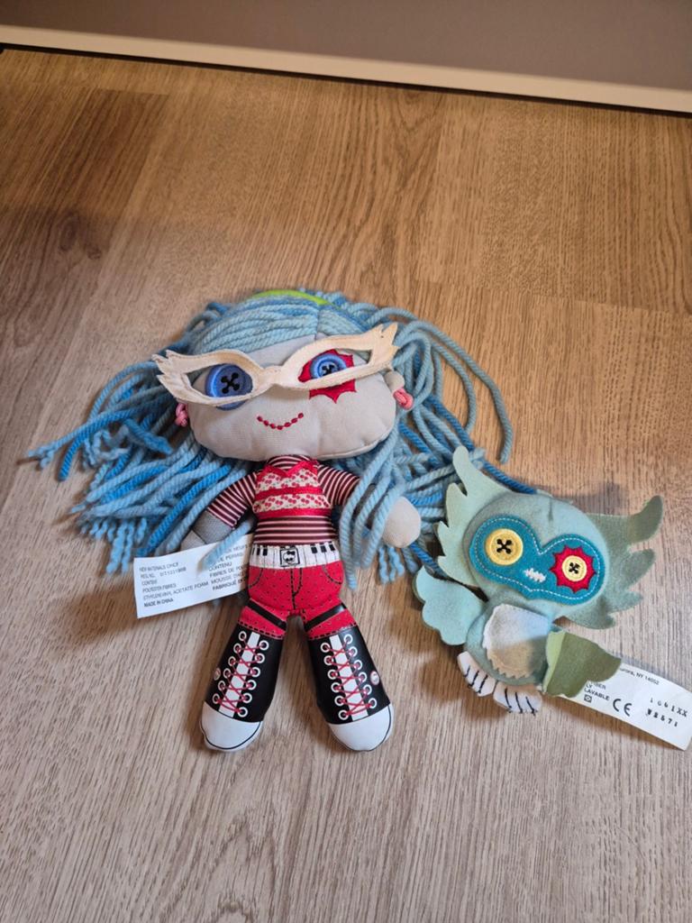 Monster high knuffel met pet, Ophalen of Verzenden, Overige typen