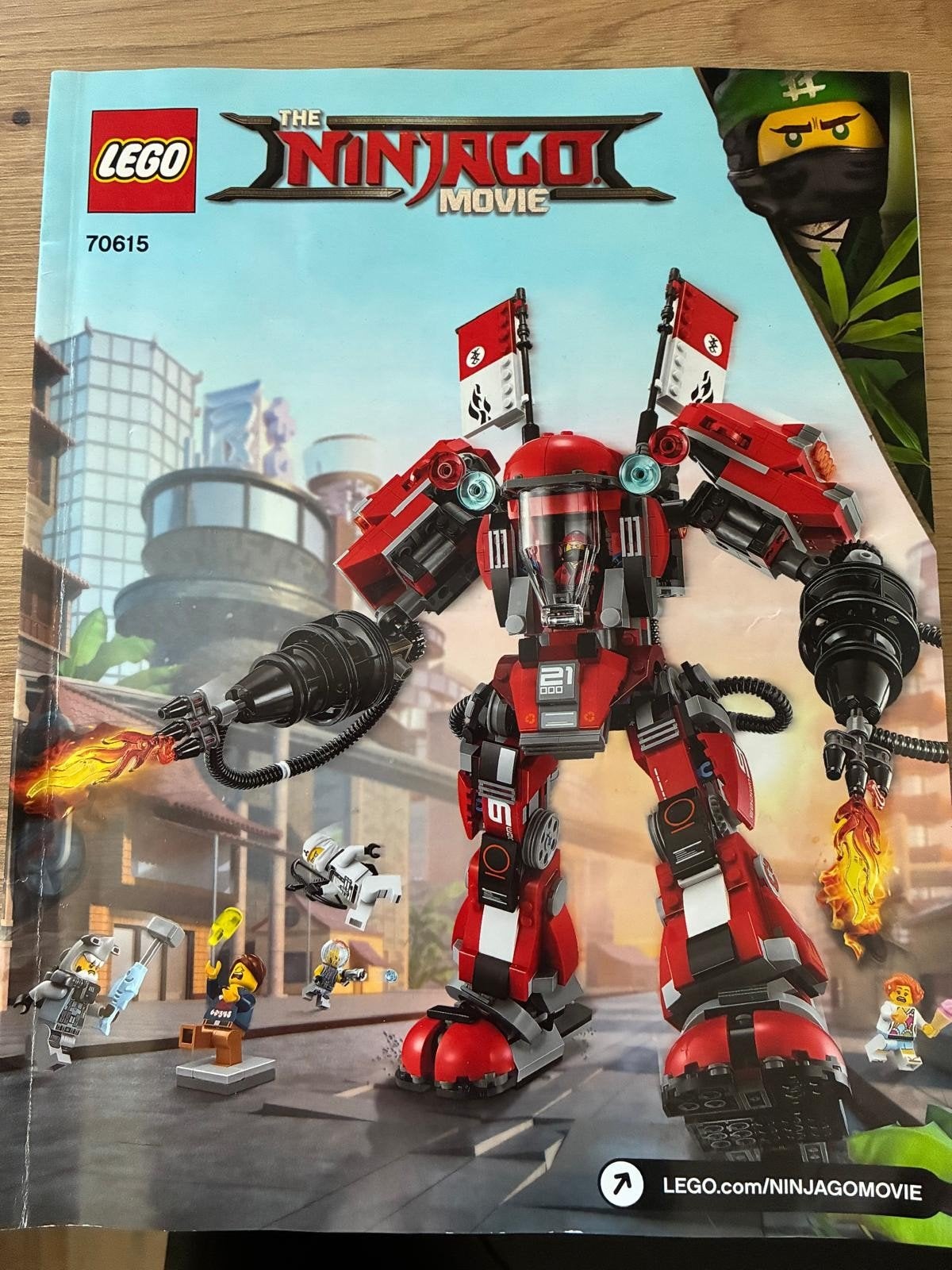 Lego Ninjago Movie 70615 Fire Mech met minifiguren, Compleet, Gebruikt, Lego, Ophalen of Verzenden