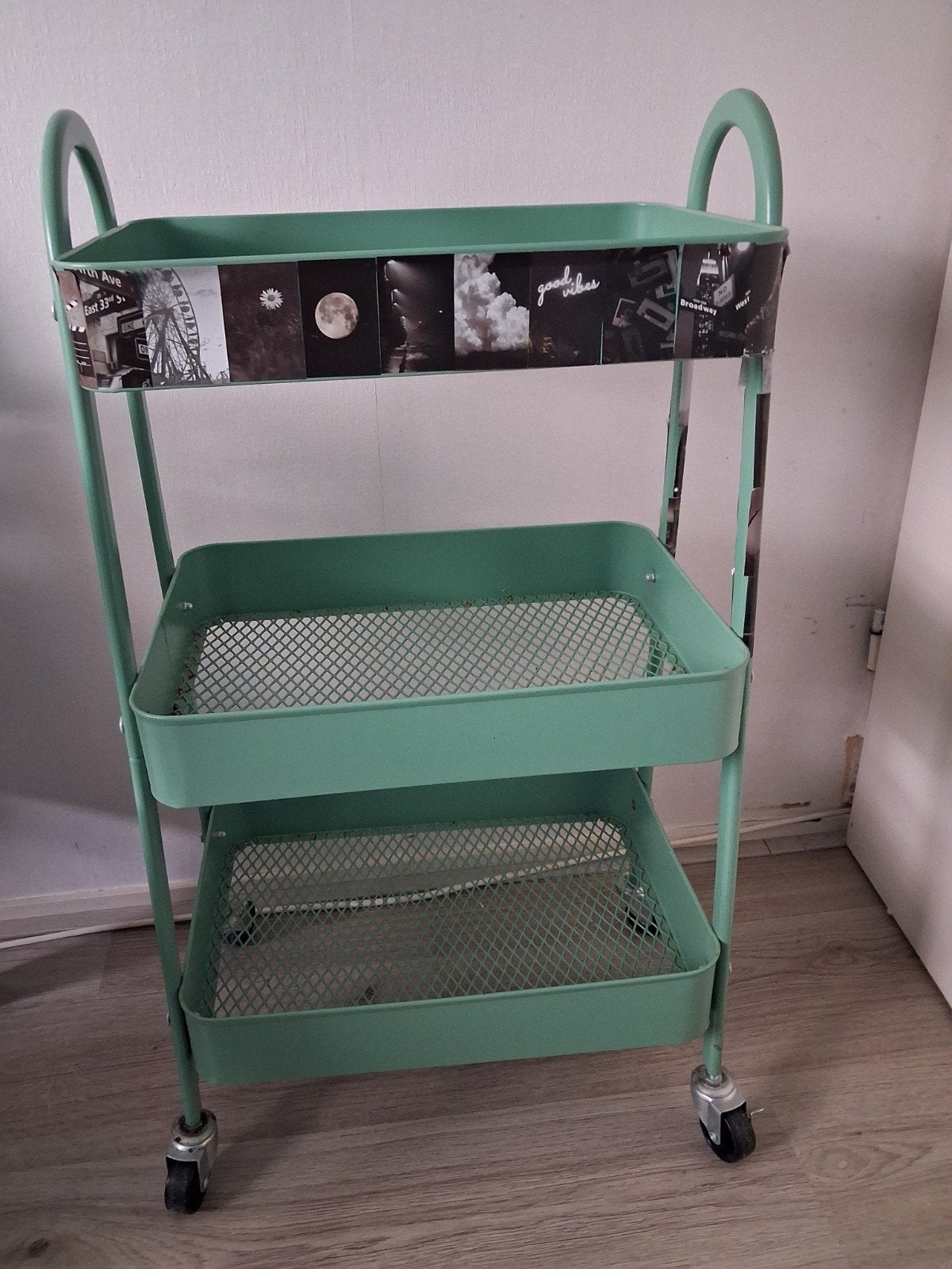 leuke metalen trolley, Ophalen