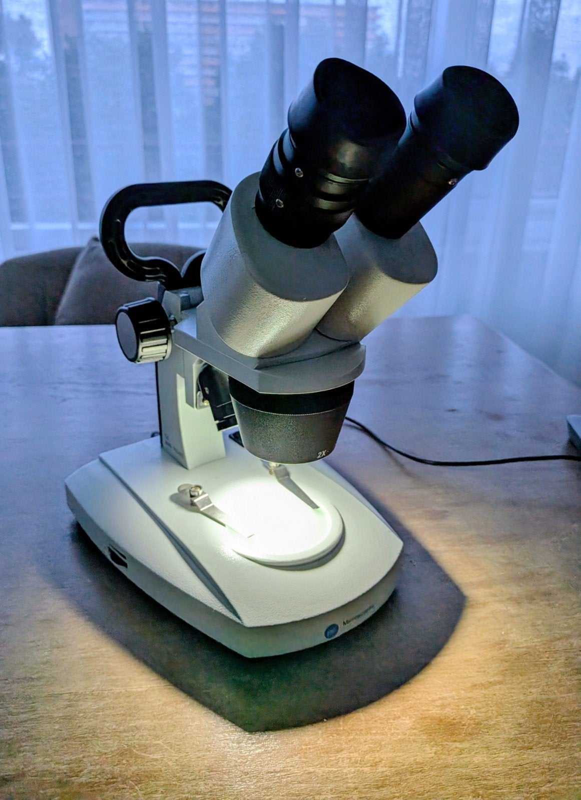Stereomicroscoop met 20/40x vergroting, inclusief stekker, Ophalen, Zo goed als nieuw, Minder dan 400x, Stereomicroscoop