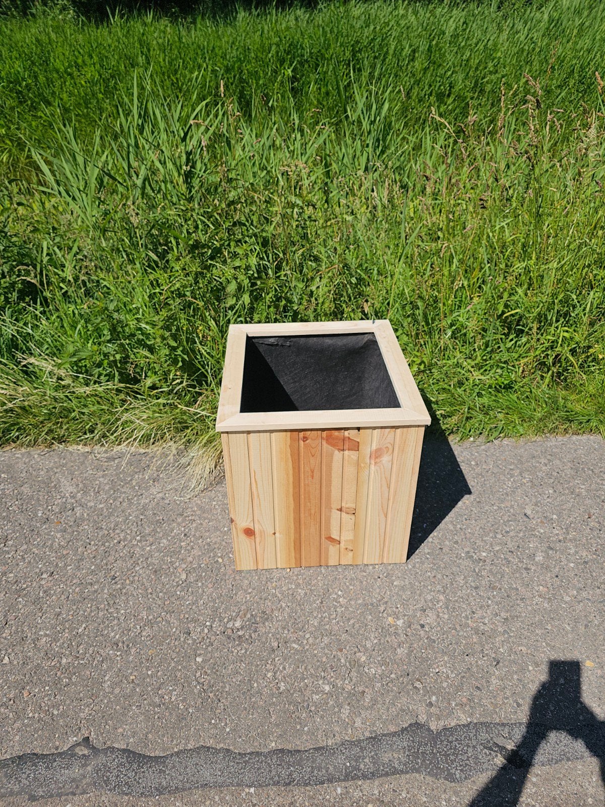 Houten Bloembak - Vierkant, Nieuw, Ophalen
