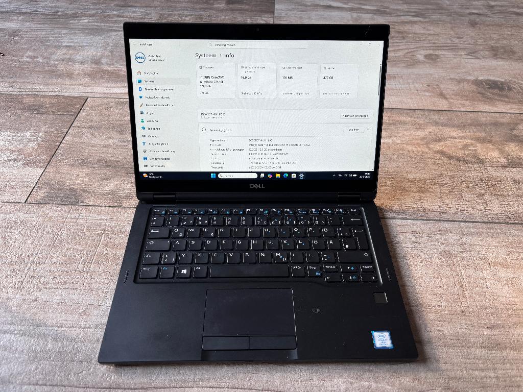 Dell Latitude 7390 2-in-1 i7-8650U 2,1Ghz 16Gb 256Gb, Ophalen, 2 tot 3 Ghz, 13 inch, Dell