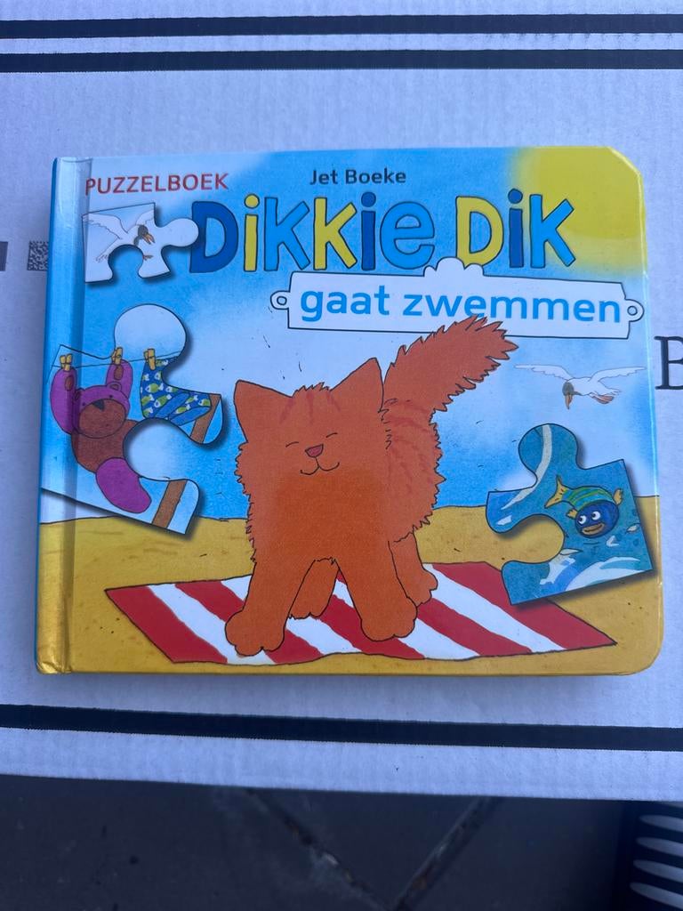 Dikkie Dik gaat zwemmen - Puzzelboek, Kinderen en Baby's, Speelgoed | Kinderpuzzels, Ophalen of Verzenden, Minder dan 10 stukjes