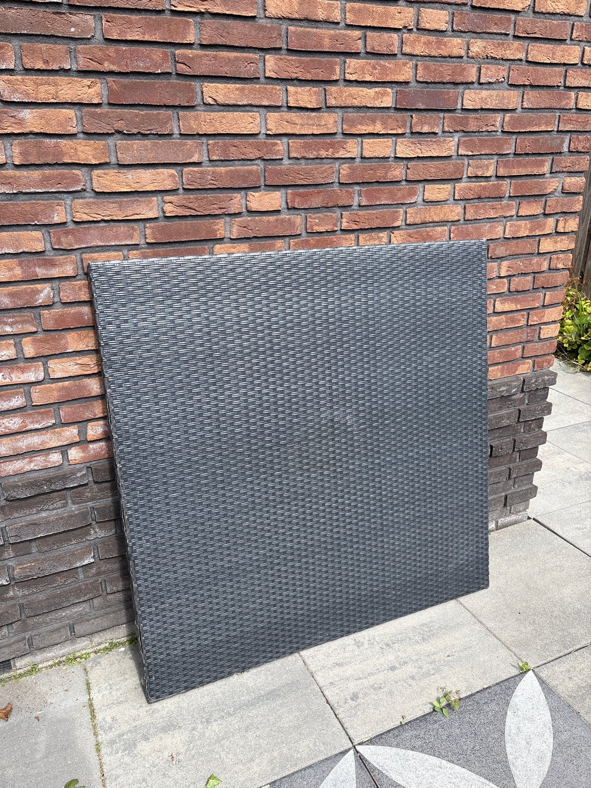 Hartman Tafelblad Antraciet (120x120), Ophalen, Zo goed als nieuw, Vierkant, Wicker
